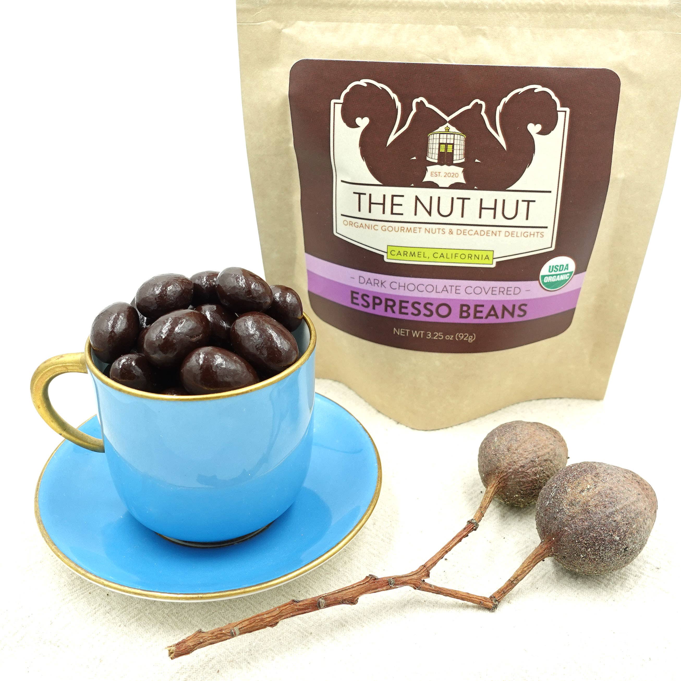 The Nut Hut - Venta al por mayor Dulces con chocolate - Granos de café espresso de chocolate negro orgánicos4