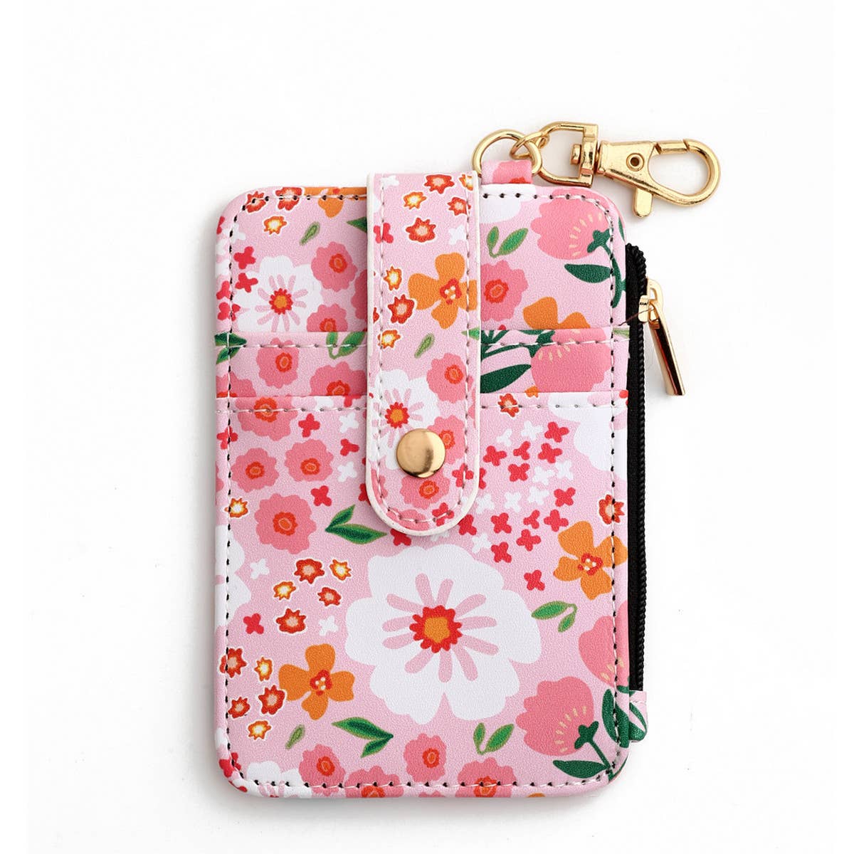 ACCITY - Wholesale Card Holder - Women's - PRINTED HEM CARD HOLDER WALLET KEYCHAIN_CWMM12870