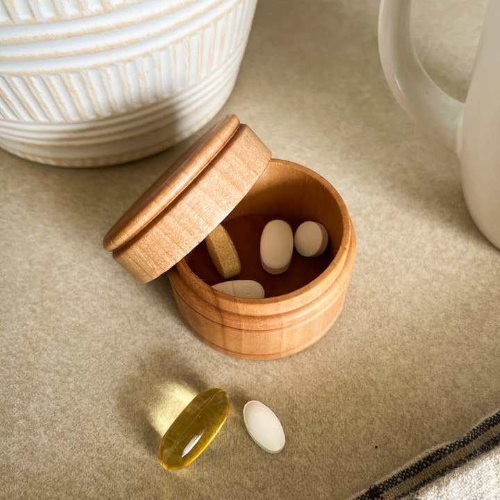 mallyshop - Venta al por mayor Joyero/organizador de joyas - Caja de madera para pastillas y suplementos / Caja para anillos / Caja para objetos pequeños2