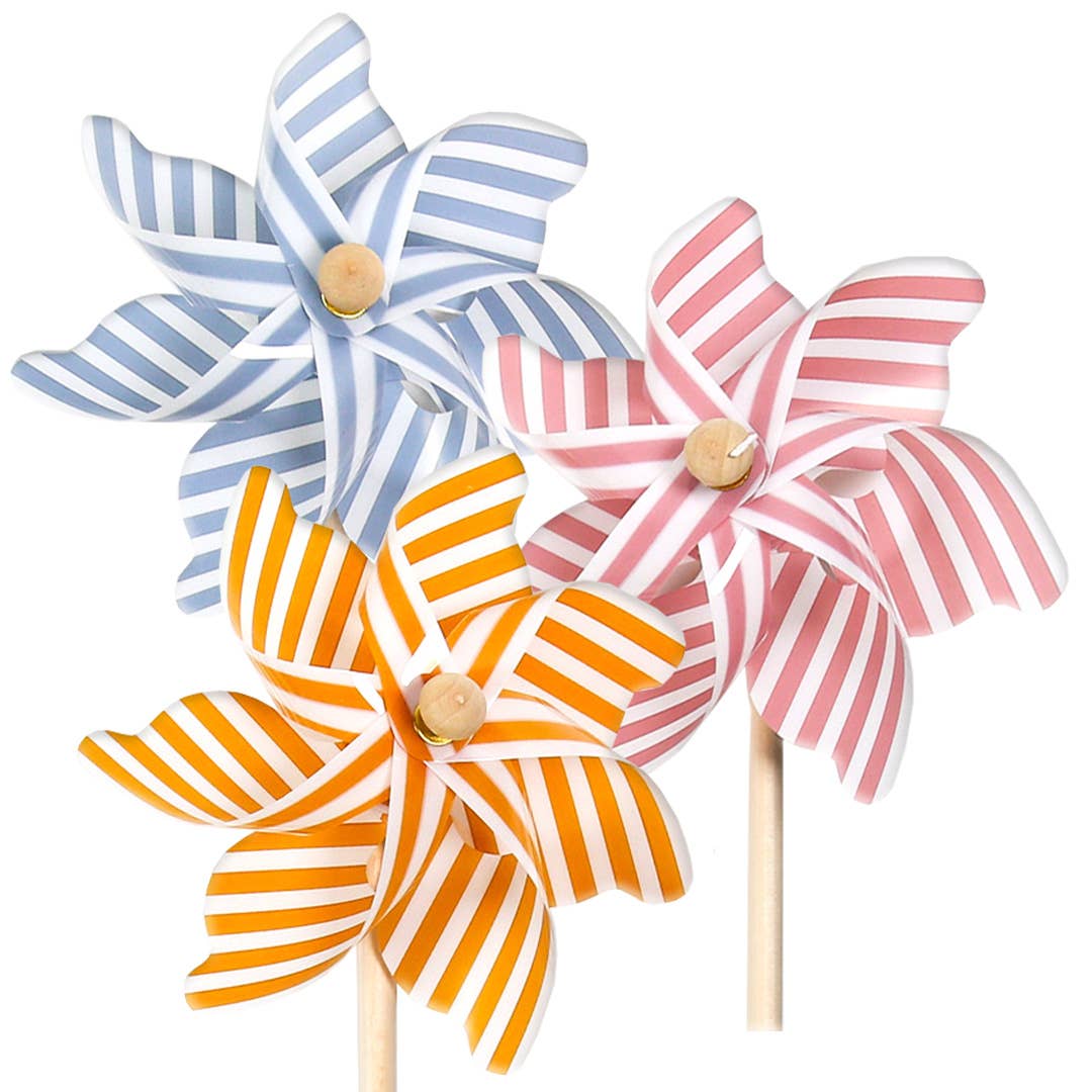 Magni ApS - Vendita all'ingrosso Giocattolo classico - Bambini - Mulino a vento con strisce, 3 assortiti0