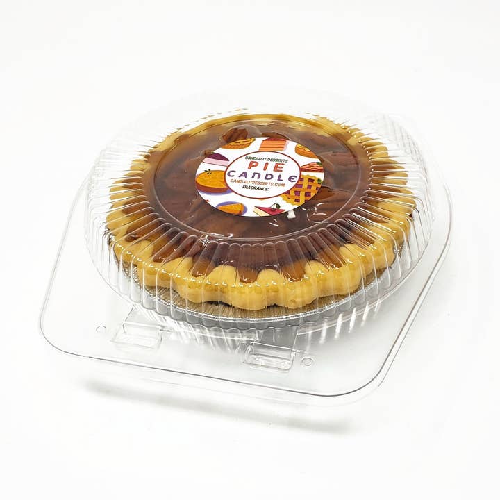 Candlelit Desserts - Wholesale Novelty Candle - 5" Pecan Pie Candle2