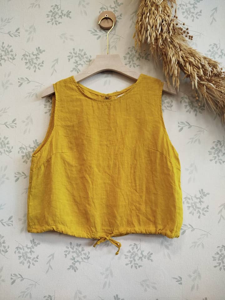 Linos y Textiles - Wholesale T-shirt – women's - REF:74019 100% Linen T-shirt