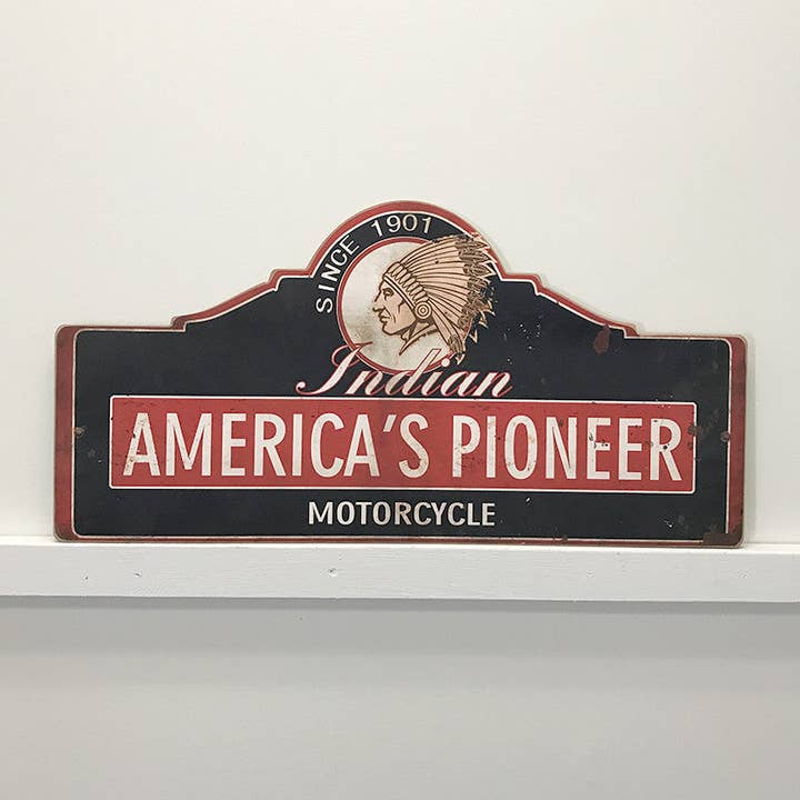 Amerikas Pioneer Vintage träskylt för wholesale av inVintage