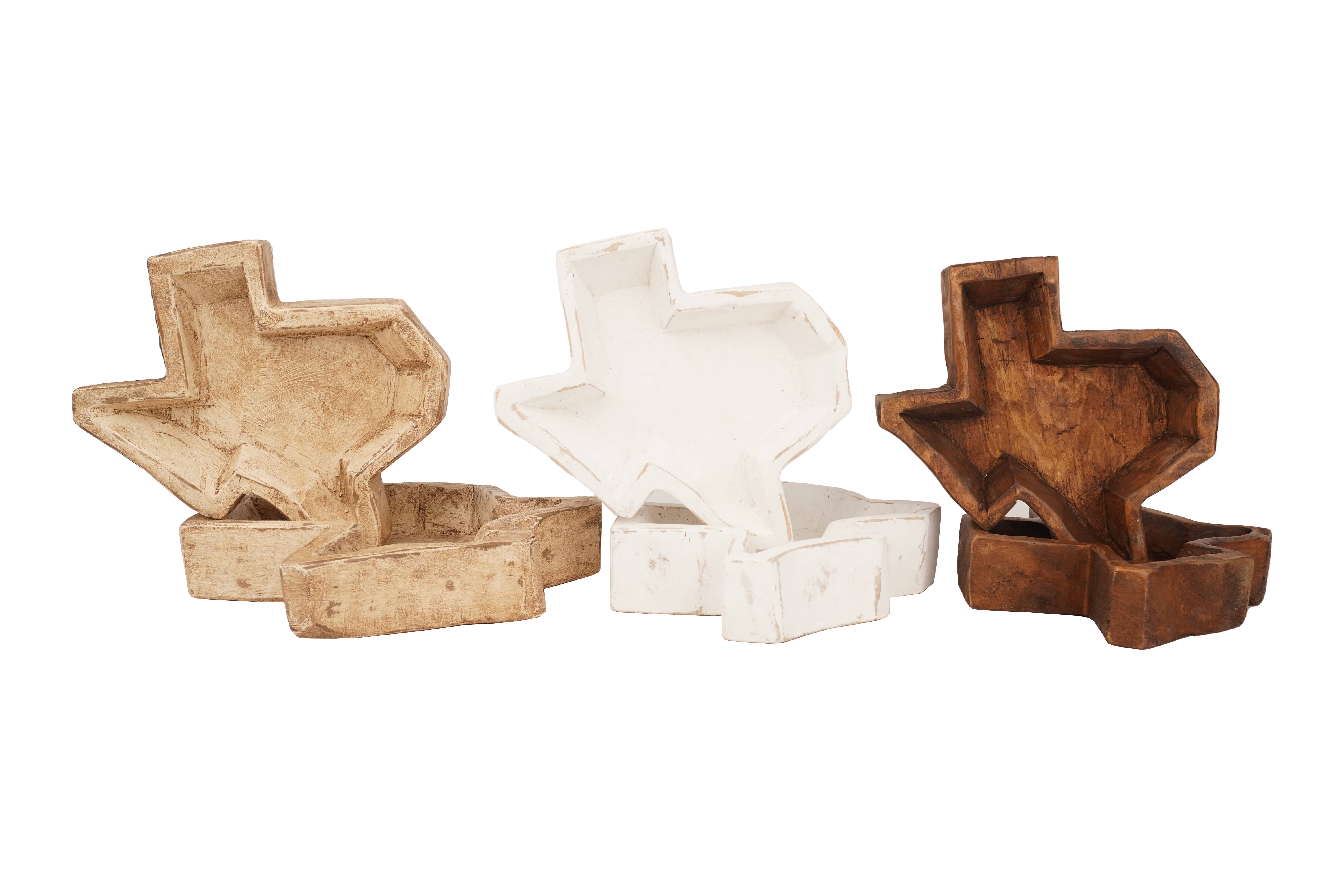 My Amigos Imports - Vente Bougeoirs - State of Texas-Bol à pâte sculpté, moyen, 10 x 10 bougies6