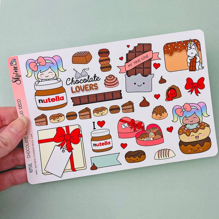 Shine Sticker Studio - Wholesale Sticker - Chocolate Lovers Bujo Deco Stickers