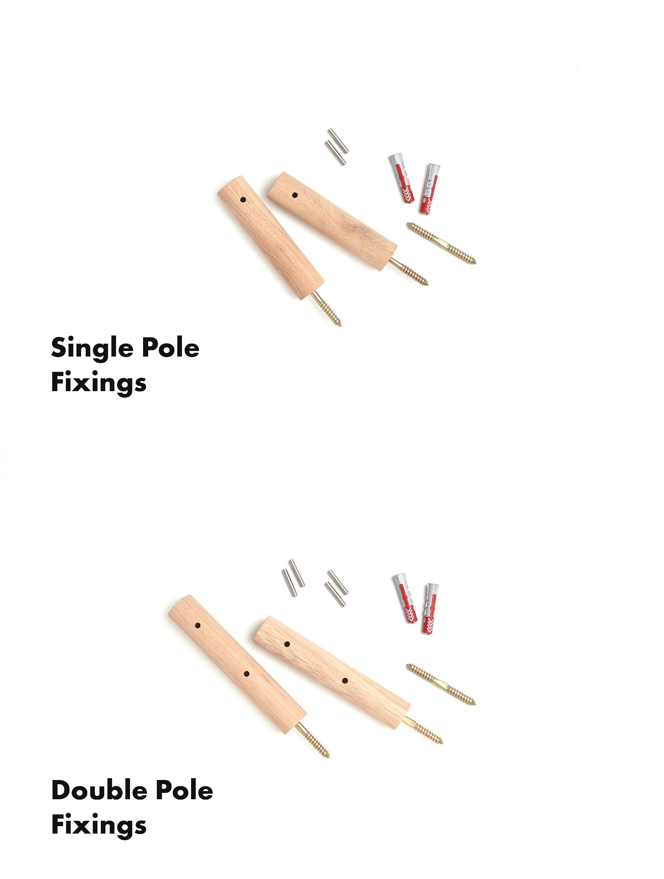 Roar Studio - Wholesale Curtain Rod - Curtain Pole 0-720cm / 0-283.5" (Oak, Walnut, Beech, Black,9