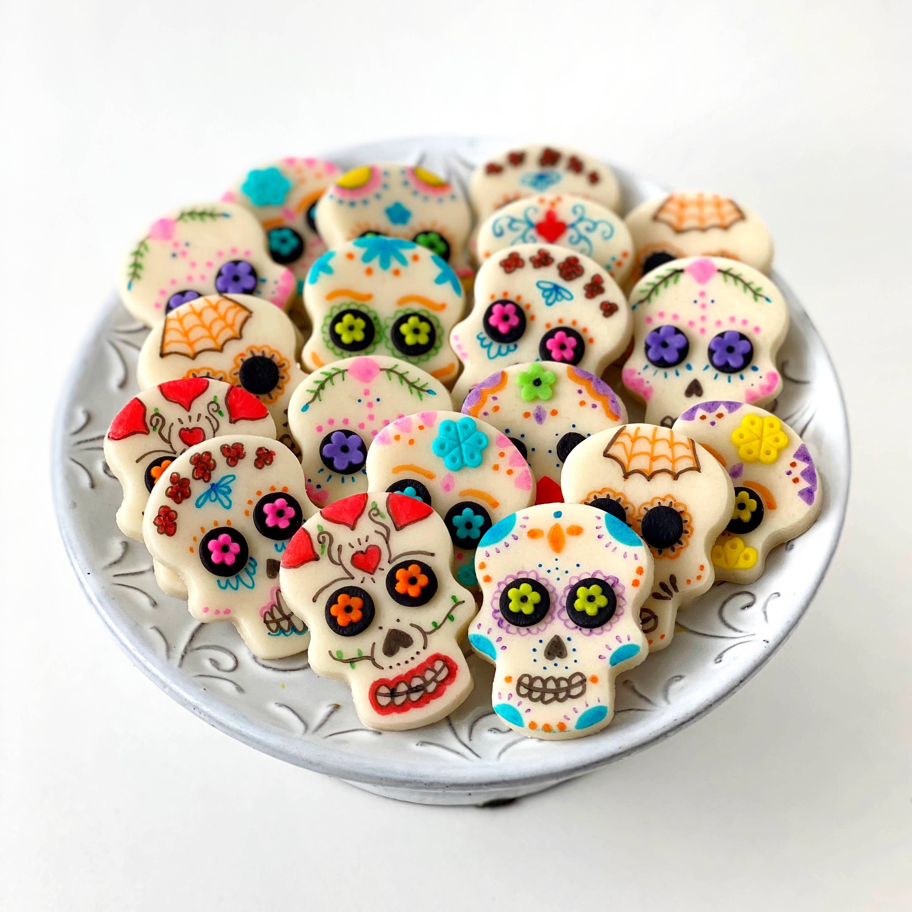 marzipops - Wholesale Caramel - Gourmet Marzipan Day of the Dead Sugar Skulls2