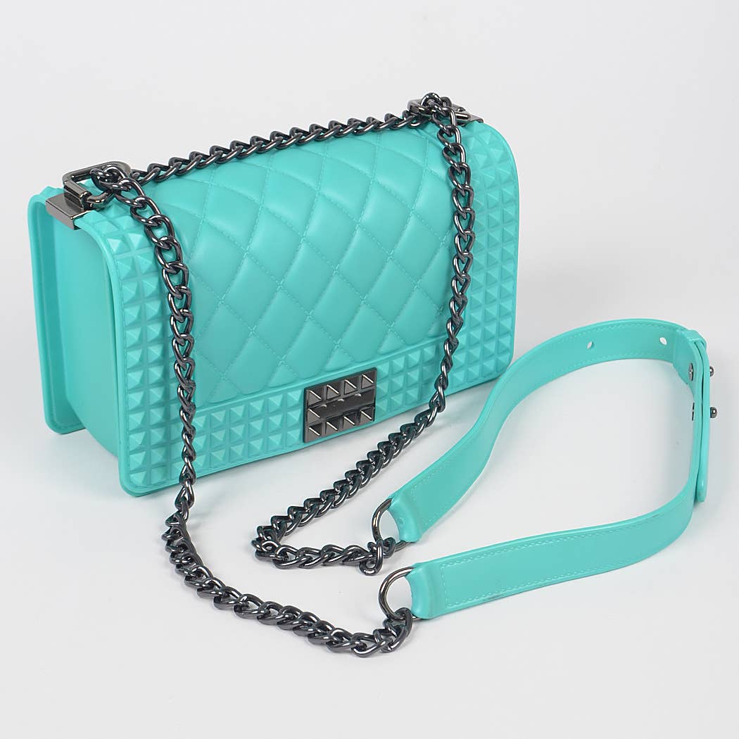3AM BY H&D ACCESSORIES - Wholesale Crossbody Bag - Women's - Studded Monotone Clutch12