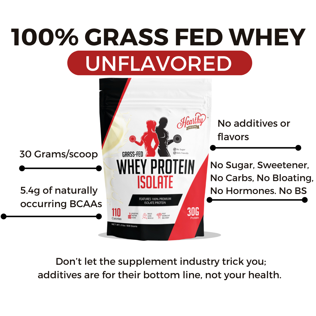 Hearthy Foods - Wholesale Protein/Superfood Powder - Whey Protein Powder Isolate Unsweetened No Carbs and No Fat7