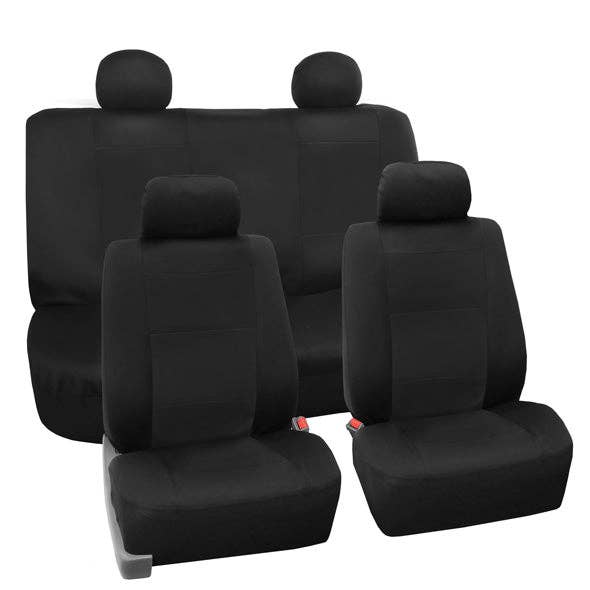 Premium Waterproof Seat Covers - Full Set Black for wholesale by FH GROUP
