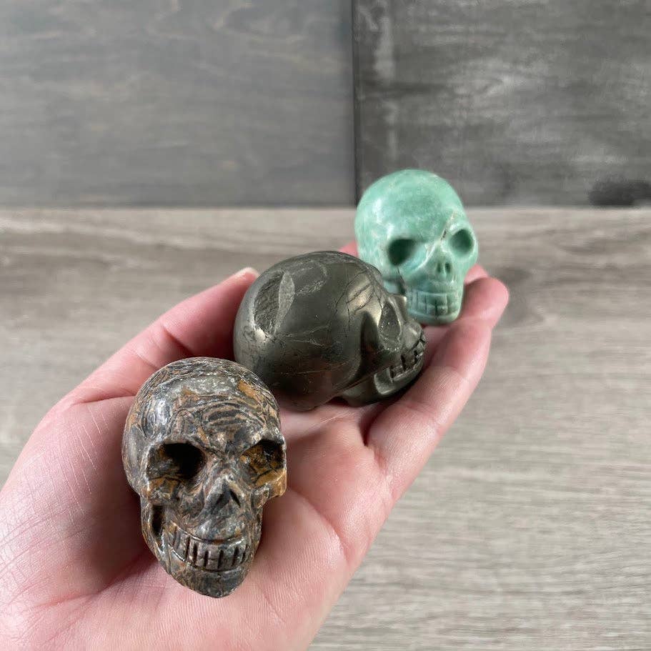 Keystone Crystals - Wholesale Spiritual Stone/Crystal - Assorted Gemstone Skull Figurines – Crystal Carvings in Bulk4