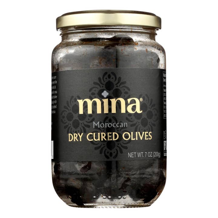 Mina - Olives Black Dry Cured - Case Of 6 - 7 Oz for wholesale by Ware Spark