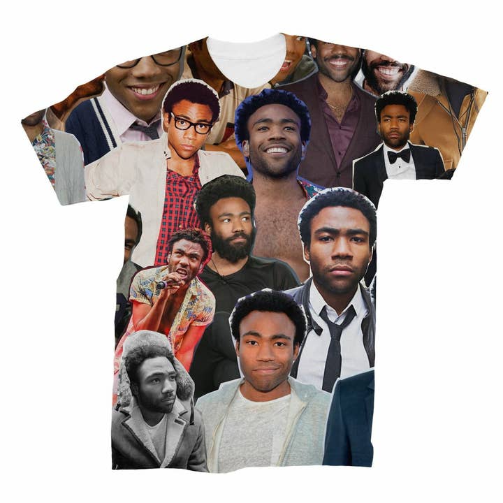 Subliworks - Vente T-shirt sérigraphié – unisexe - T-shirt Collage photo Gambino de Donald Glover