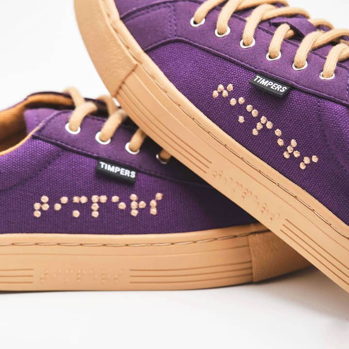 Timpers - Wholesale Athletic Sneakers - Women's - Purple Vegan Sneakers Design by People with Disabilities2