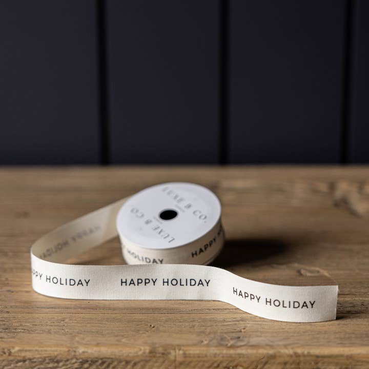 Luxe B Co – wholesale Ribbon – Gift wrapping – Ribbon Happy Holiday Holiday Decor1