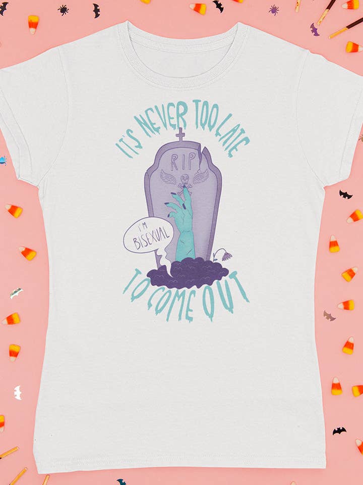 Chiaralascura - Wholesale Screen Printed T-Shirt - Unisex - Never too late - T-shirt unisex bio4