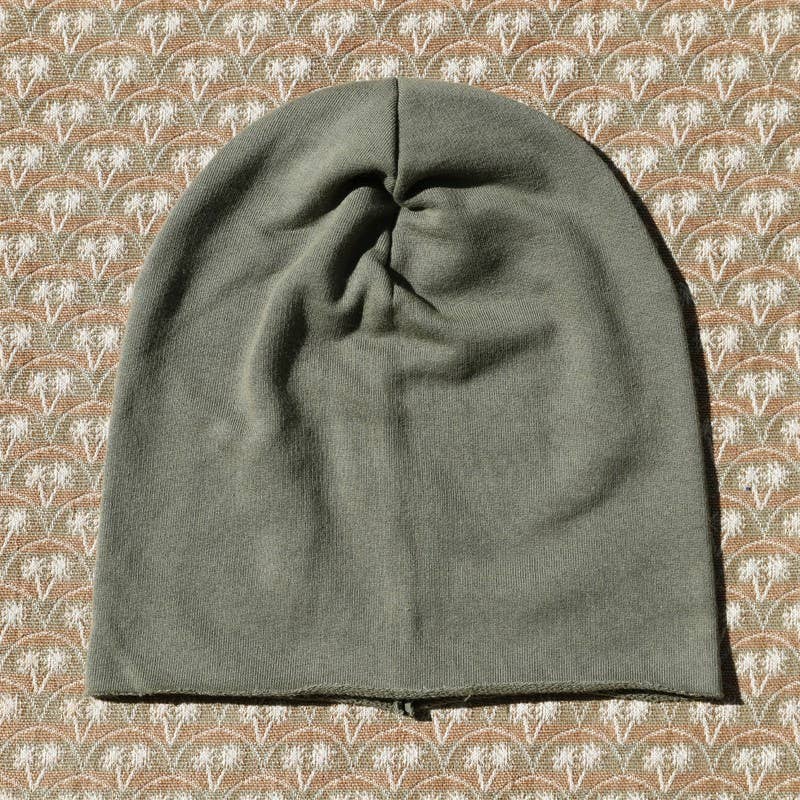 Purple Sardine – Großhandel Beanie – Herren – 403H The Combiner, Sweatshirt Stoff Militärgrün Beanie4