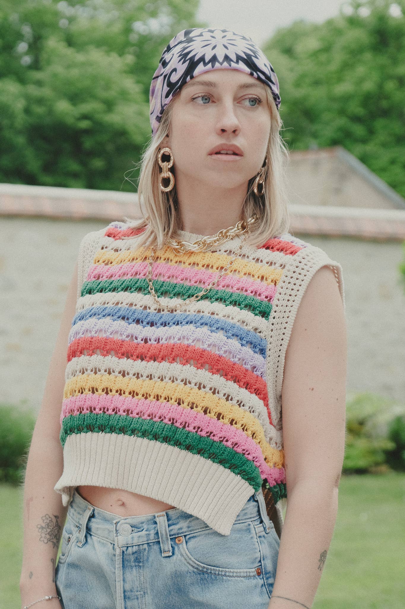 Maison Lecomte Flament - Venta al por mayor Bandana - Mujer - Bandana lila3