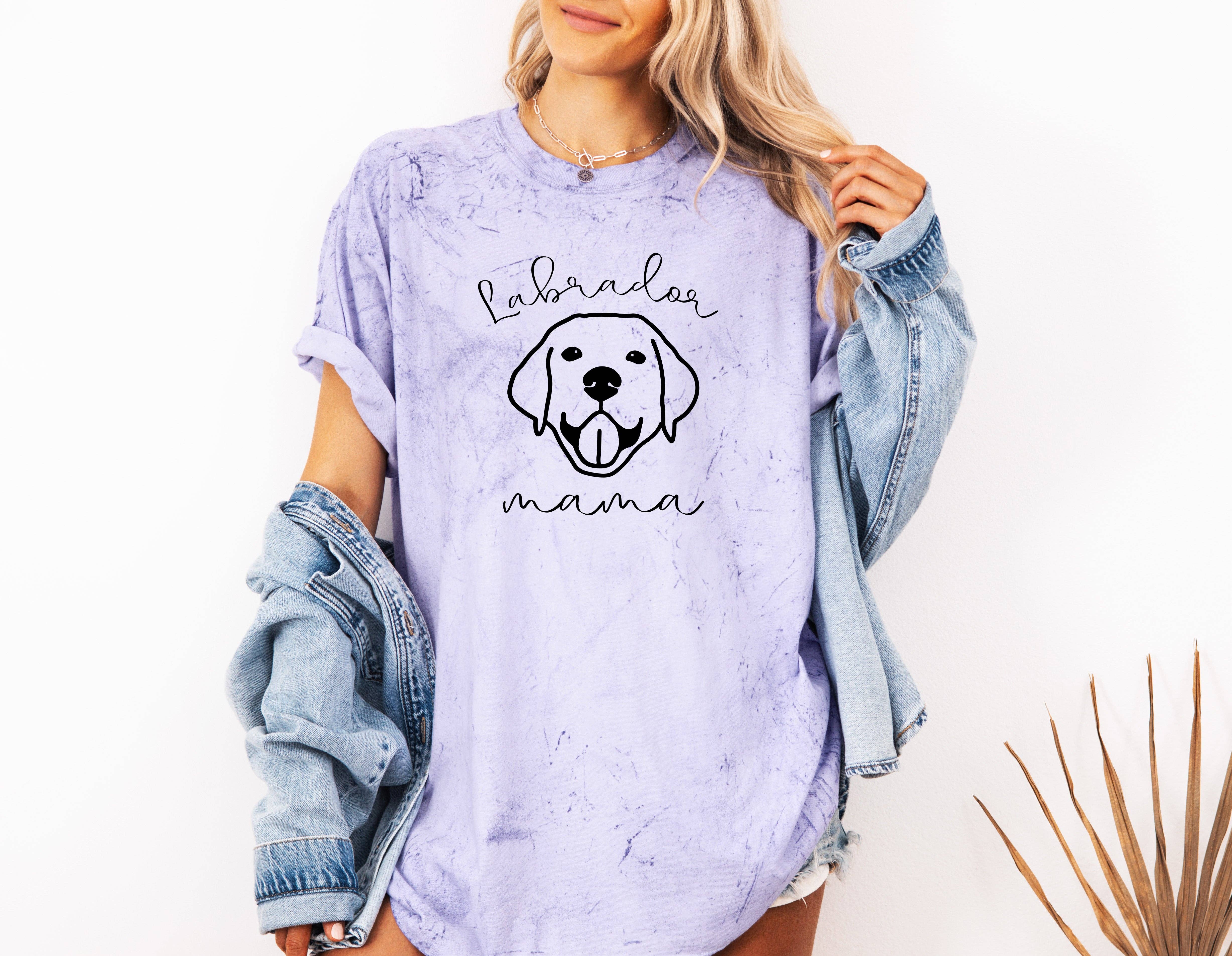 Verita Culture - Wholesale Screen Printed T-Shirt - Women's - Labrador Retriever Dog Mom Comfort Colors T Shirt (Copy)7