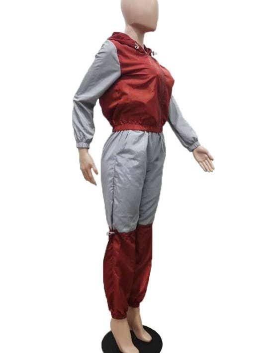 GRAY drawstring tracksuit set for wholesale on Faire2