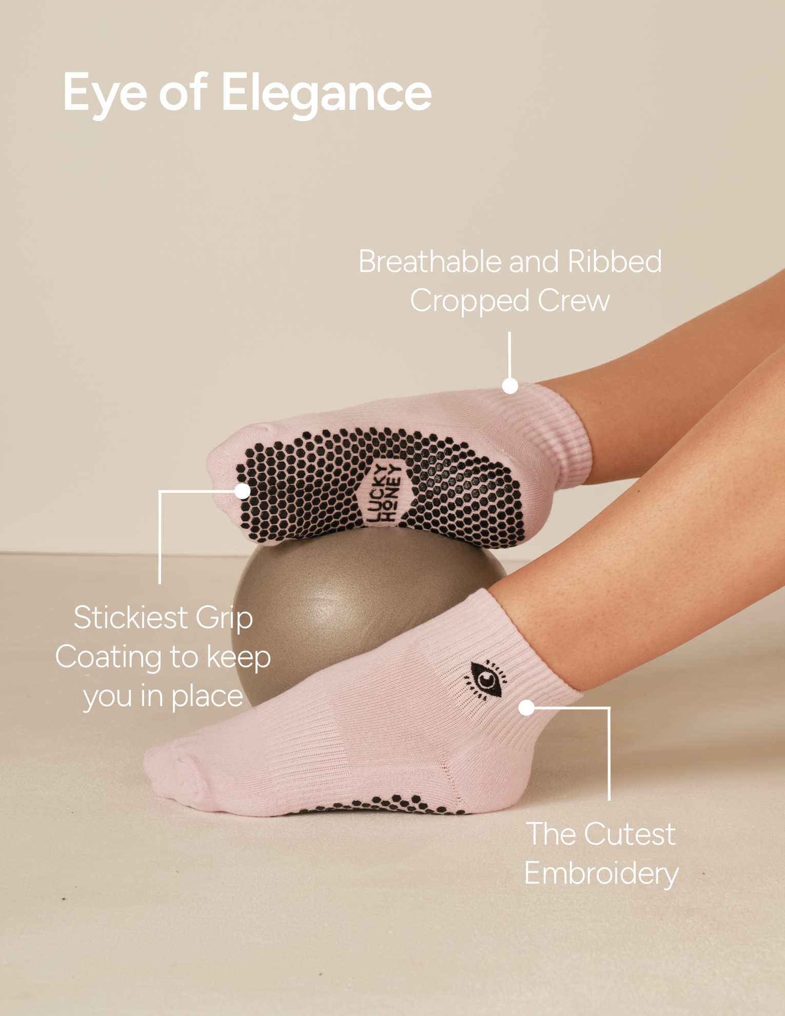 LUCKY HONEY - Wholesale Socks - Women's - The Harlow Grip Sock17