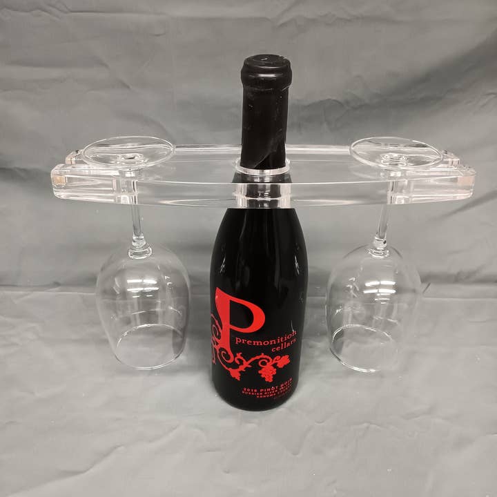 Plasticmart - Wholesale Wine Rack - Acrylic Wine Bottle and Glass Caddy4