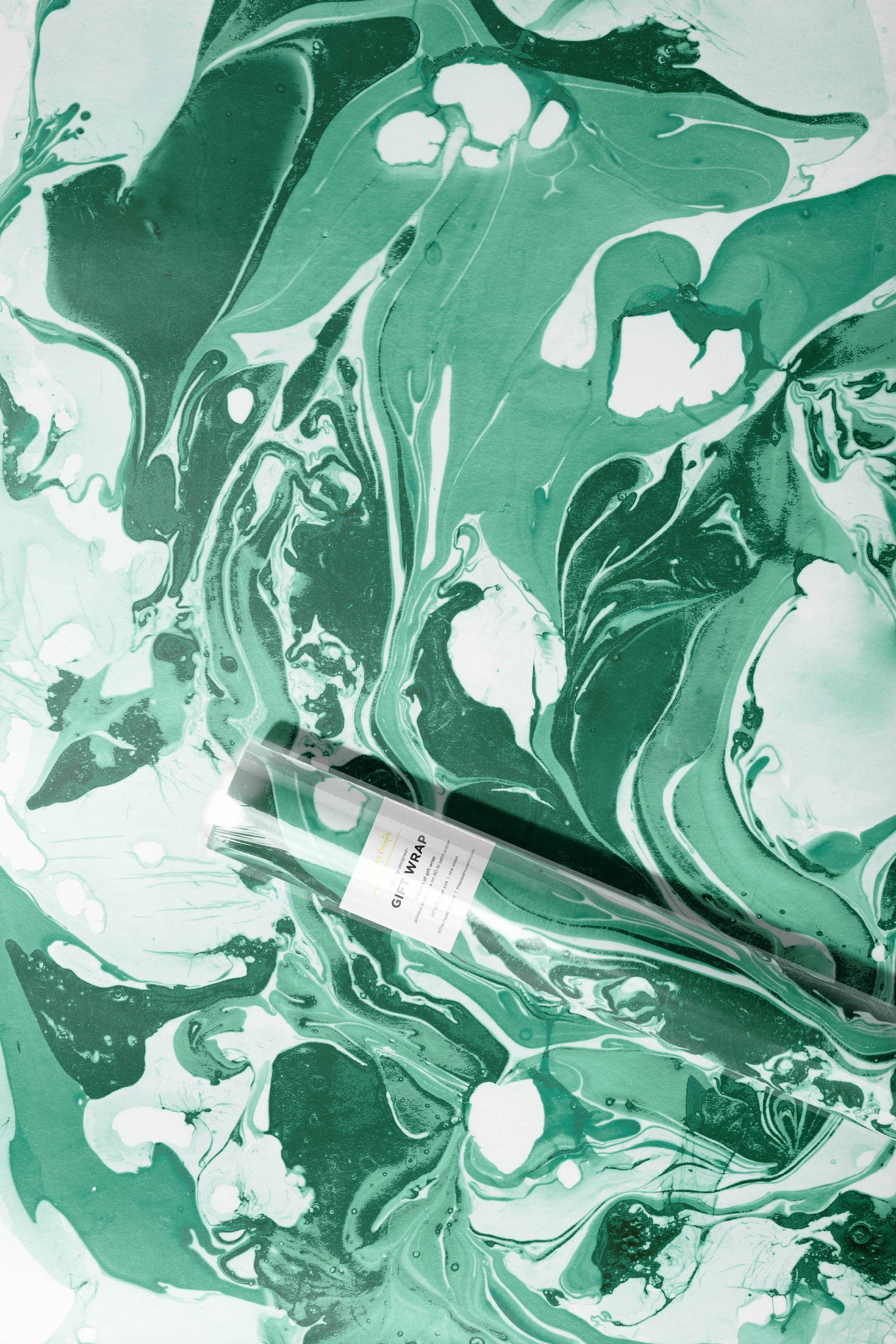 The Paper Curator - Wholesale Flat Wrap - Green Marble Wrap2