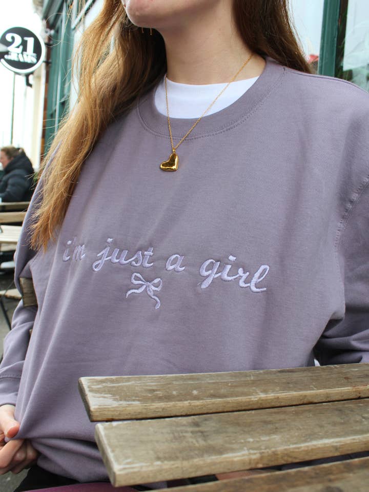 TheCliqueClothingCo - Wholesale Sweatshirt - Women's - I'm Just a Girl Sweatshirt