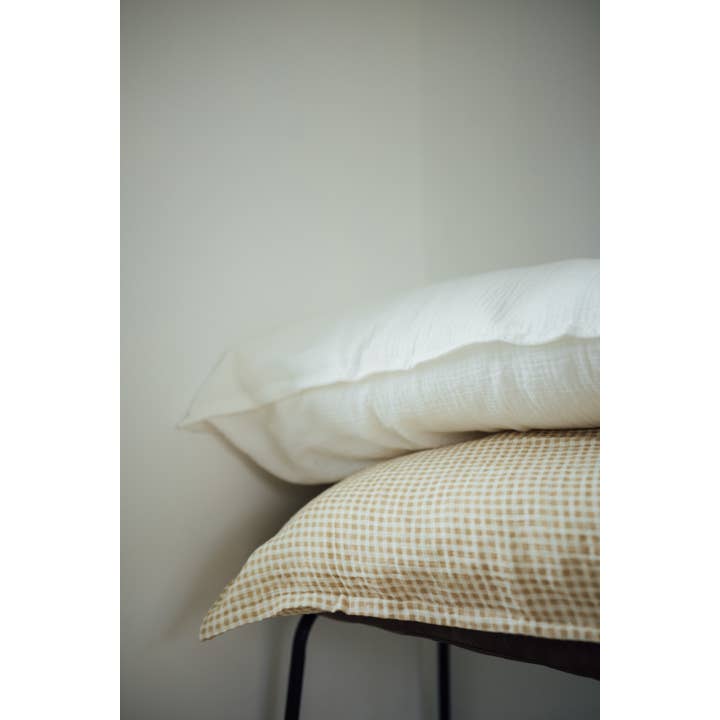 TISU - Wholesale Bedding set - TISU muslin duvet cover set, sizes for kids & adults, Beige Check11