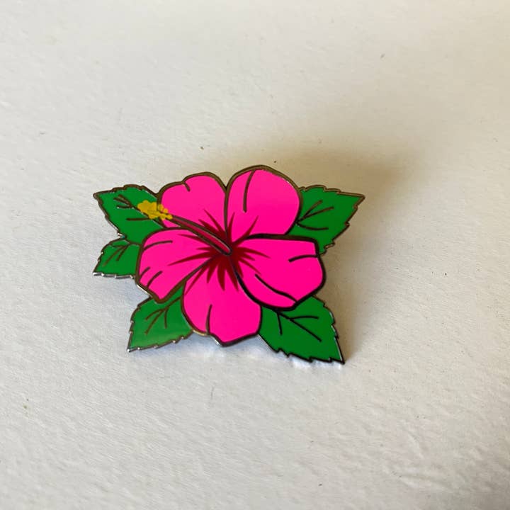 Hype Pins - Venta al por mayor Botón/prendedor - Pin de esmalte duro de hibisco 🌺3