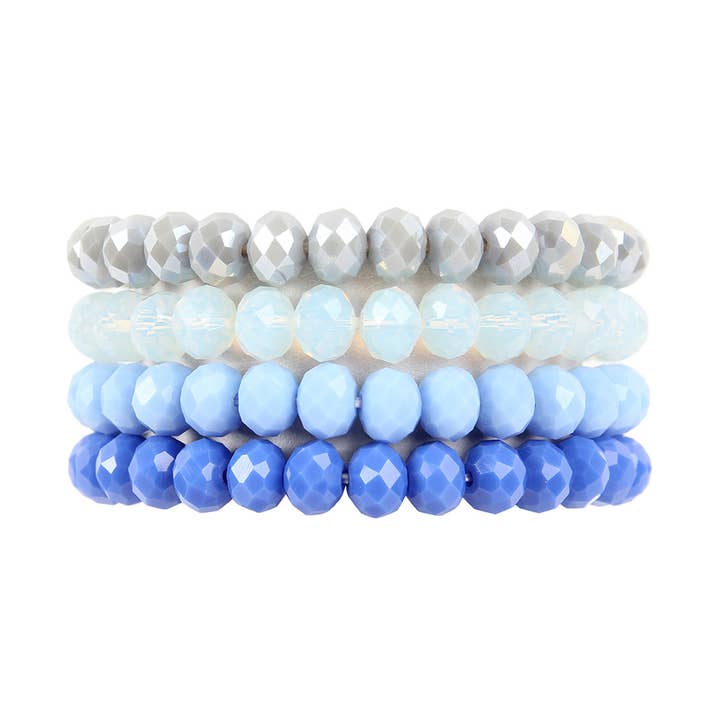 Love and Repeat - Vente Bracelet de perles - BRACELET EXTENSIBLE QUATRE LIGNES DE PERLES DE CRISTAL4