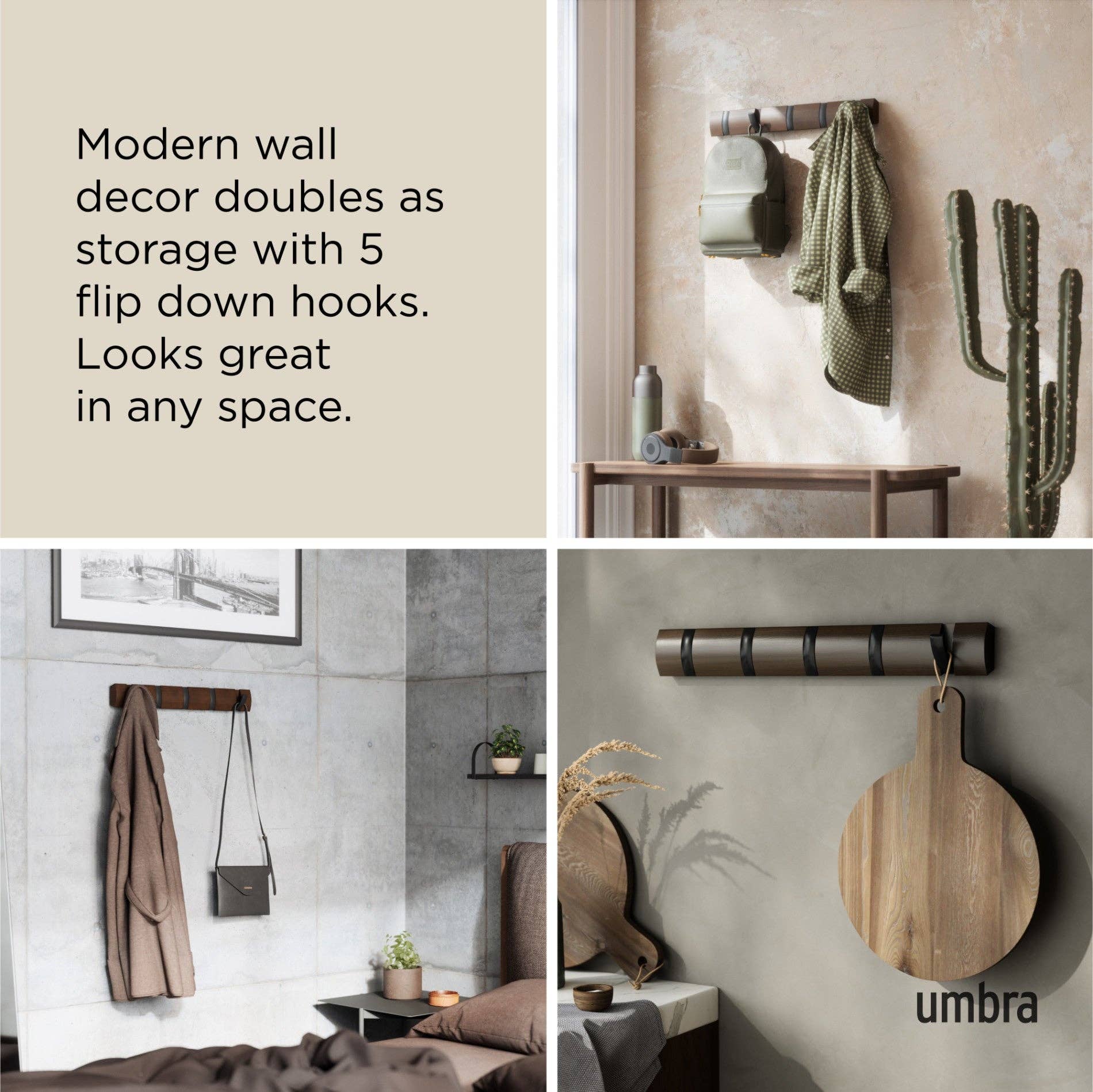 Umbra - Wholesale Wall Hook - Flip 5 Wall Mounted Hook31