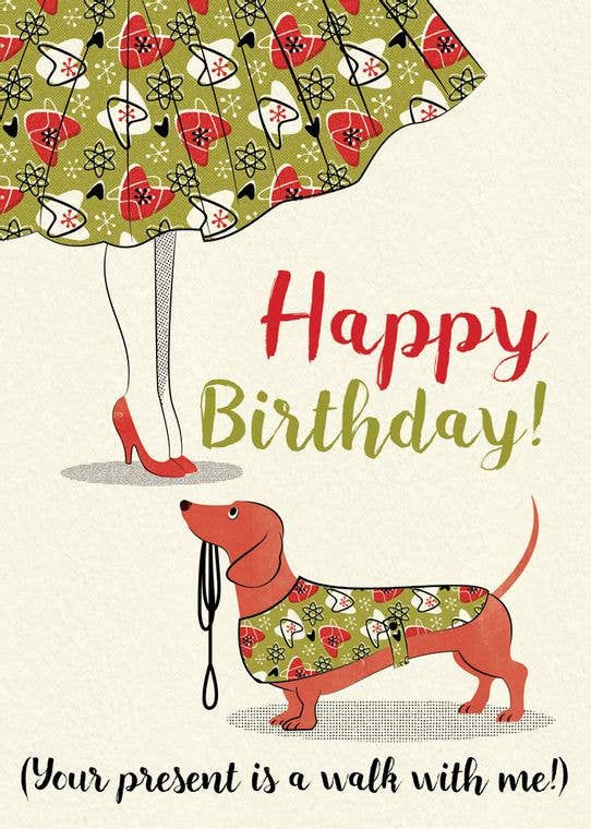 Pennychoo - Wholesale Birthday Card - Poodle Skirt Birthday Card #11