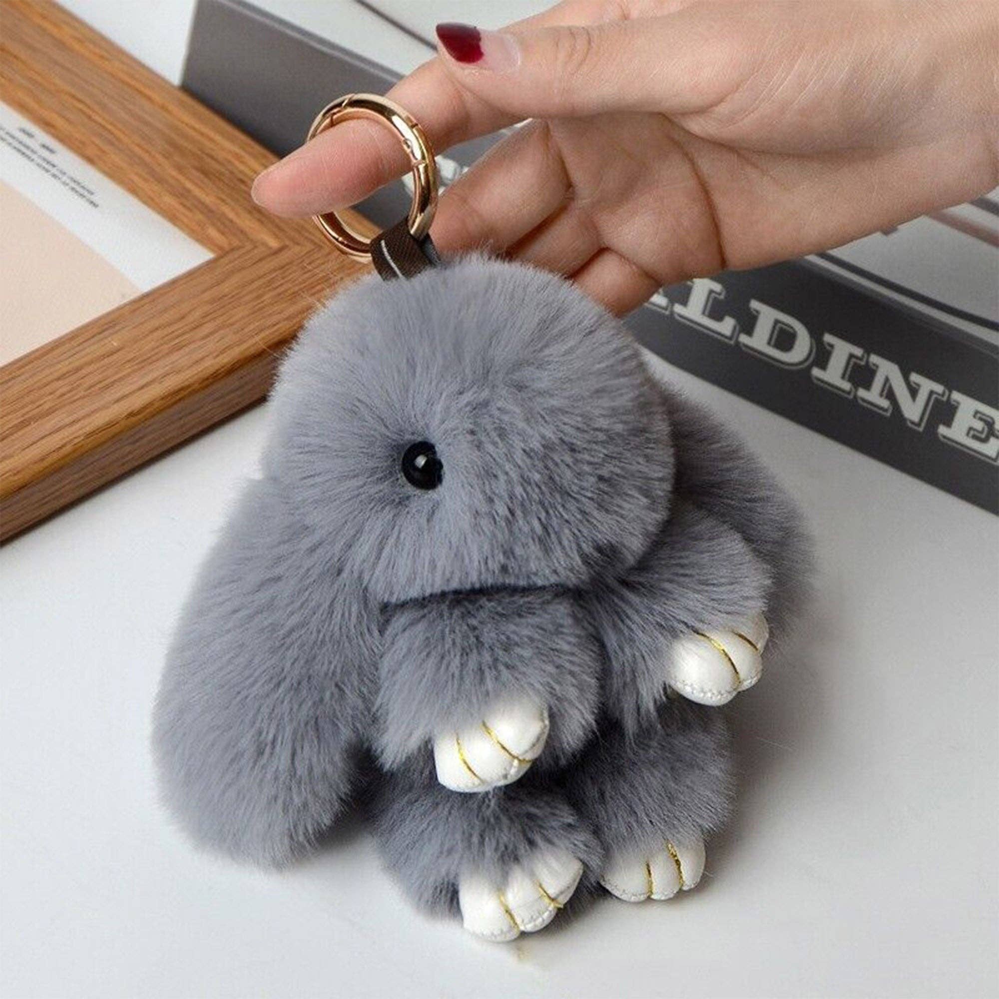 TAPA fashion - Wholesale Keychain – Women's - Small Rabbit Pom Pom Key Chain KC0225-5 (3PC)20