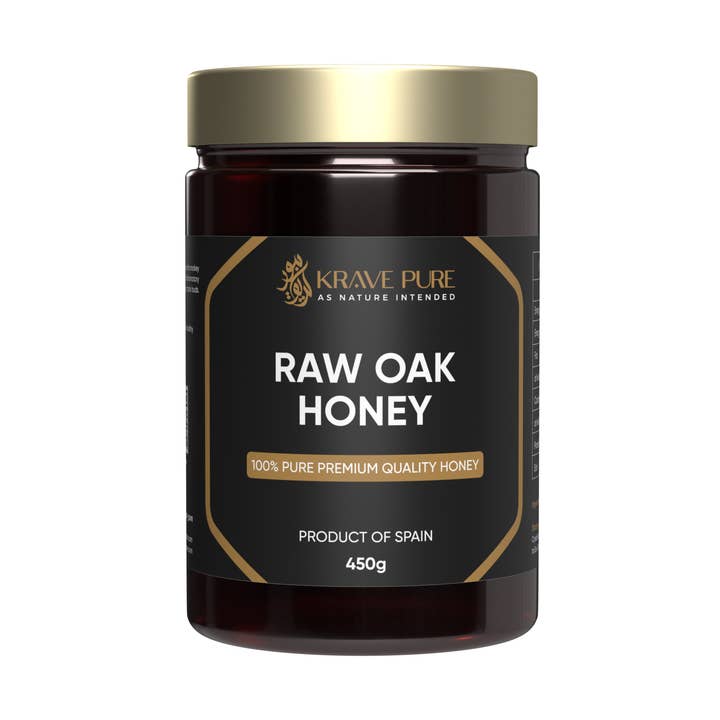 Raw Oak Honey 450g for wholesale by Krave Pure