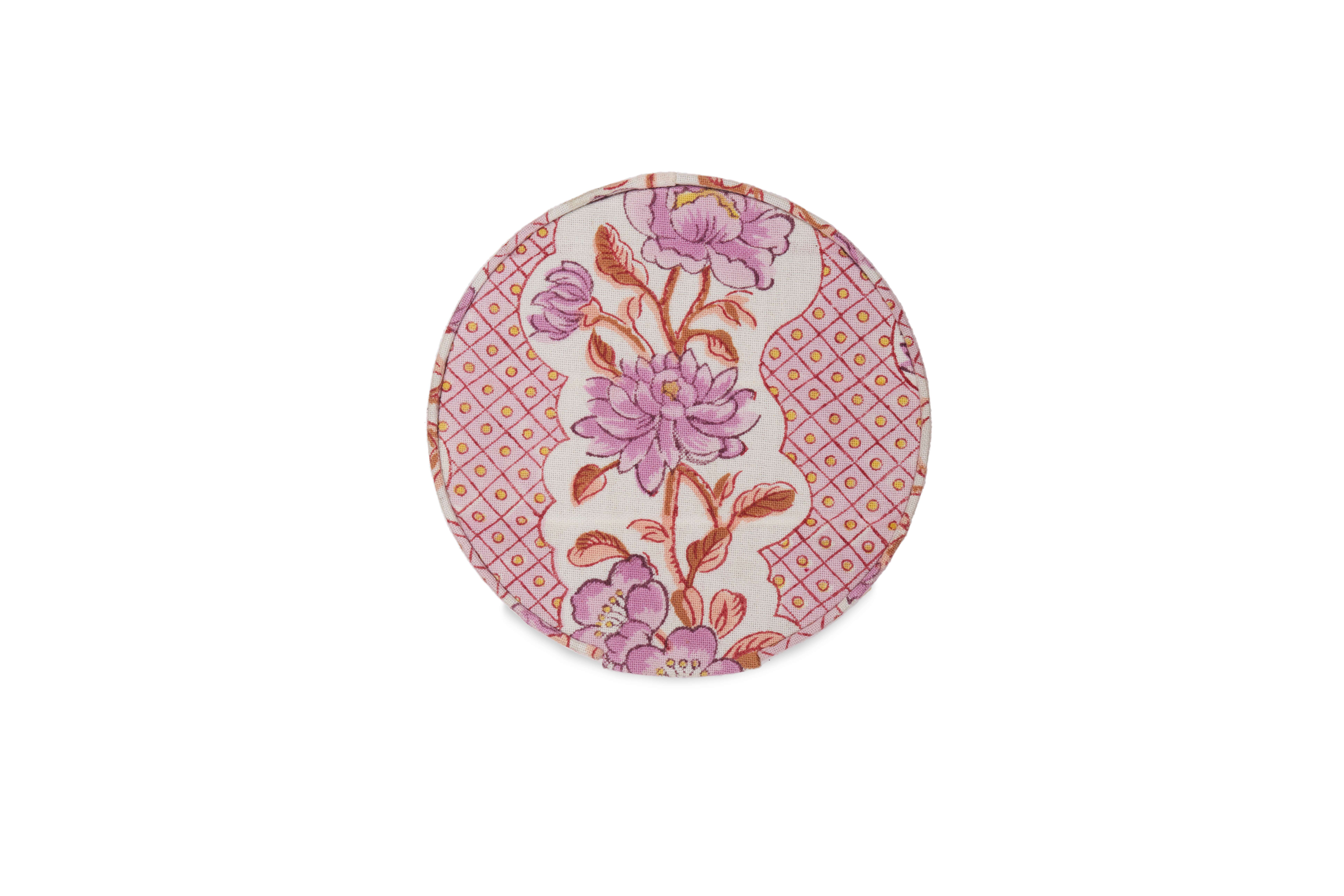 Craft Boat - Wholesale Desk Organizer - ROUND KEEPSAKE JEWELLERY BOX - LAVENDER2