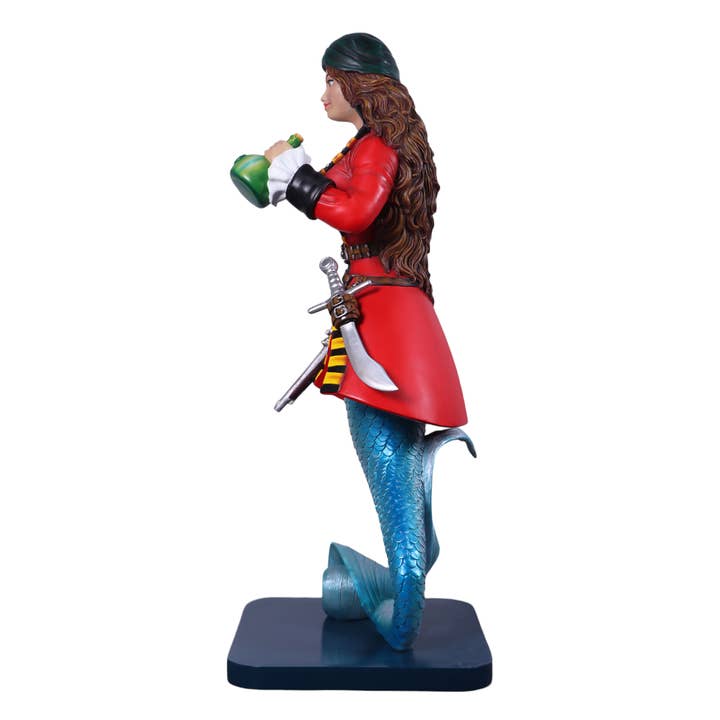 Nautical Tropical Imports - Wholesale Sculpture - Sassea The Renegade Mermaid Pirate Sculpture 5ft Tall 4