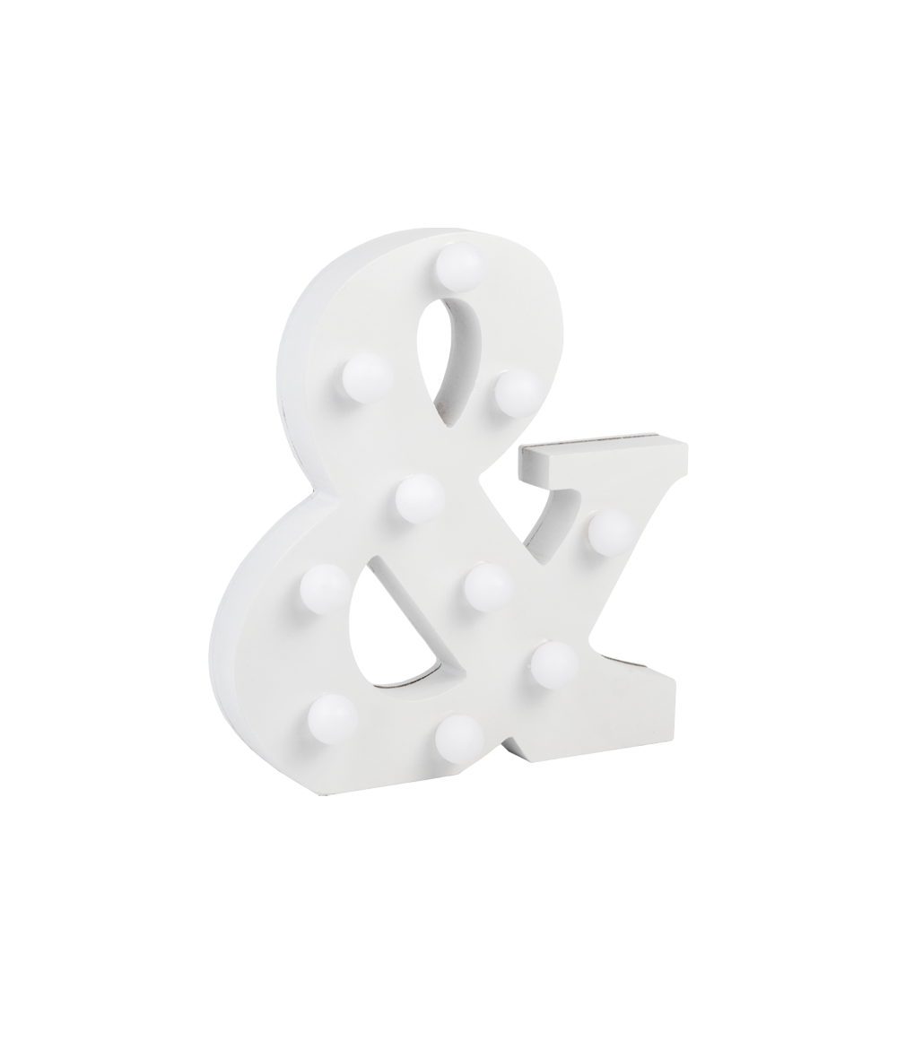 PD Party - Wholesale Decorative Tabletop Object - Light Letters - &1