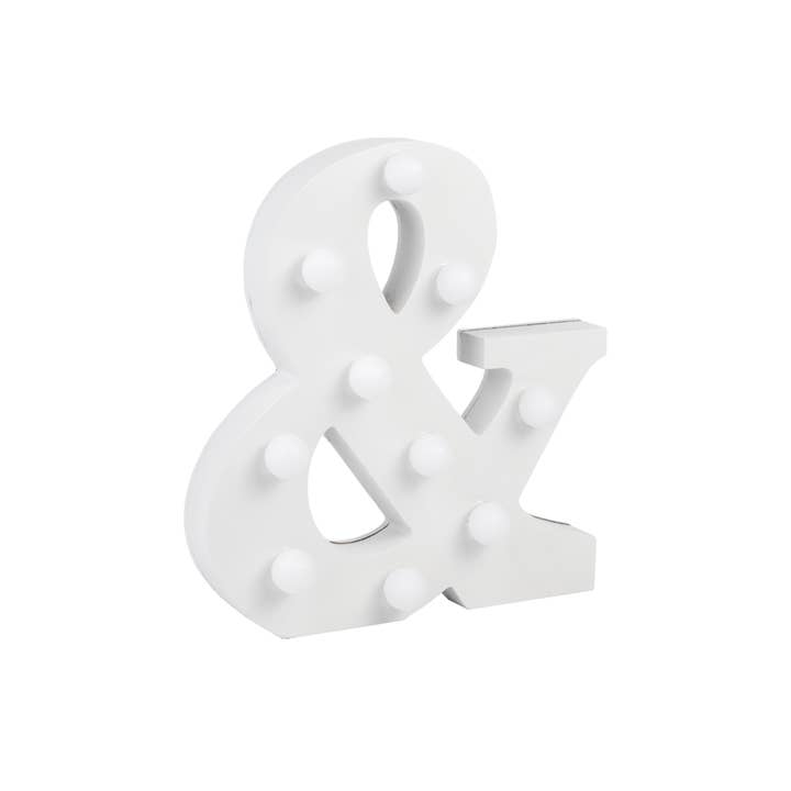 PD Party - Wholesale Decorative Tabletop Object - Light Letters - &1