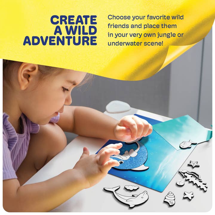 Dan&Darci - Vendita all'ingrosso Kit per lavoretti fai da te - Bambini - Kit di Arte con Fogli Senza Disordine per Bambini - Attività Artistiche e Creative per Bambini Piccoli