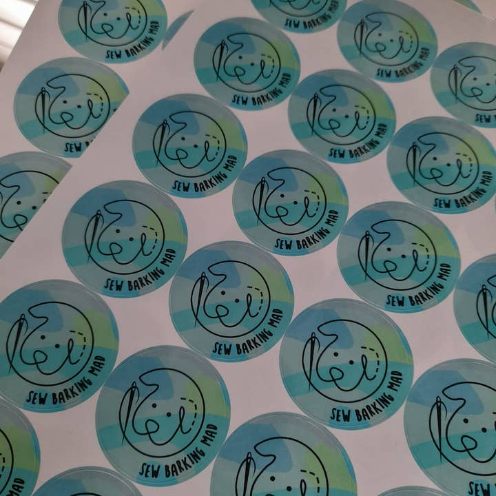 Print Perfection – wholesale Sticker – Personalised Glossy Round 3.7cm Logo Stickers
