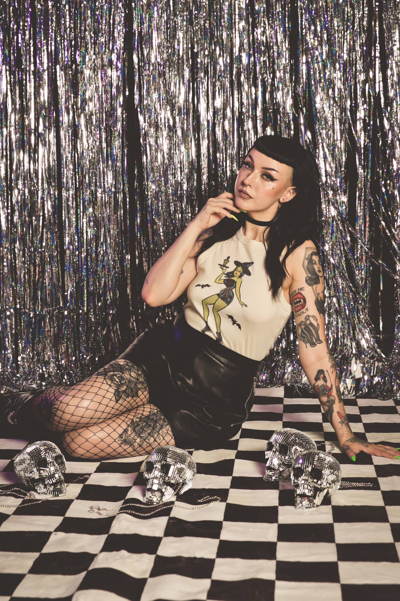 Mischief Made - Wholesale Tank Top - Women's - Roller Hex Top Rib Racer Tank in Natural7