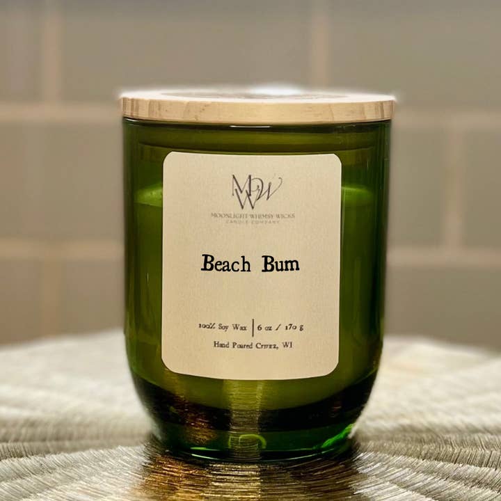 Beach Bum | Vela de Cera de Soja de Lujo para venta al por mayor de Moonlight Whimsy Wicks