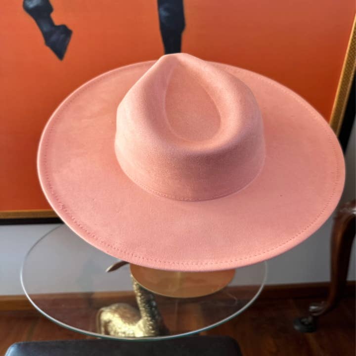 Queens INC - Wholesale Fedora - Women's - Best seller Fashion Classic Wide Brim Suede Primium  Hat15