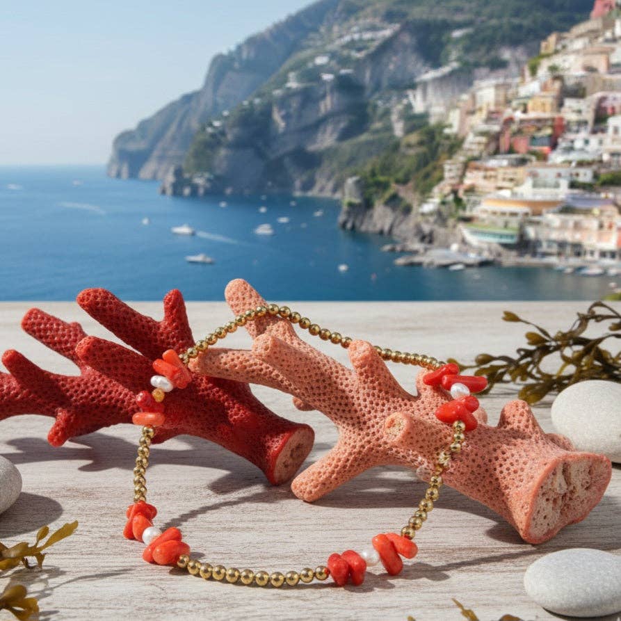 OE! - Wholesale Beaded Bracelet - BAMBOO CORAL - collana in bambù marino1