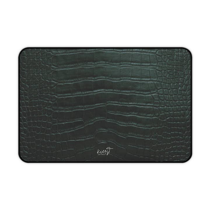 Emerald Crocodile Desk Mat | Quiet Power for Polished Workspaces for wholesale by kierst