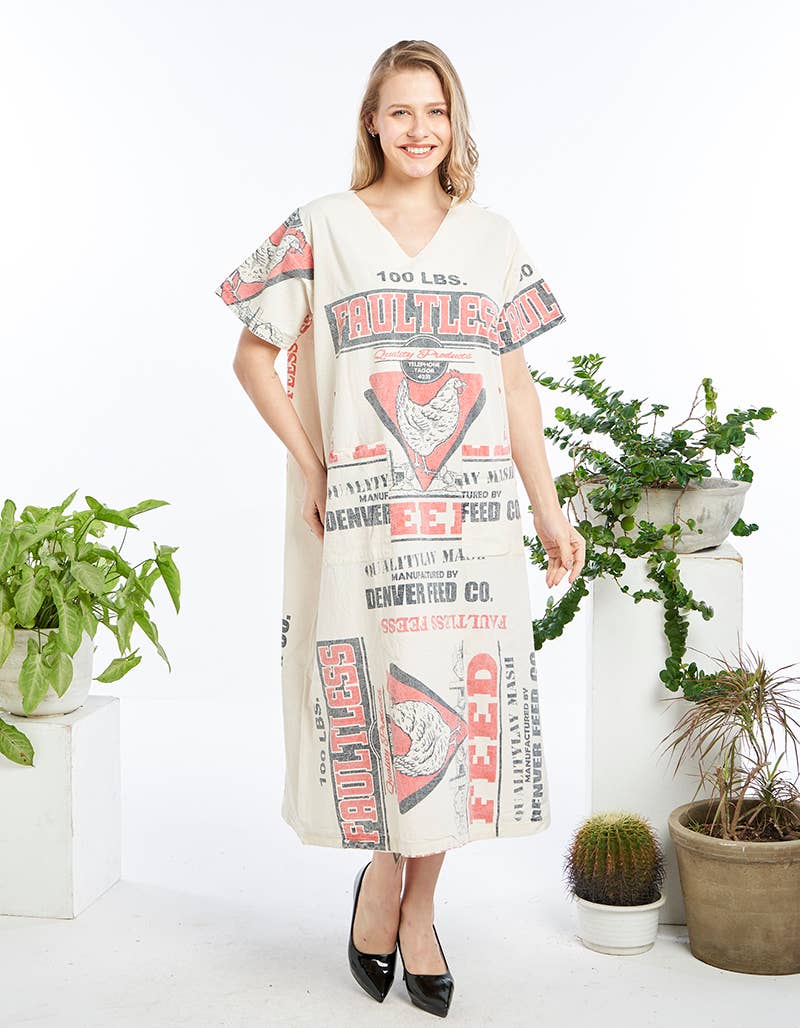 Kathmandu Imports – Engroshandel Kjole - Dame – BOMULDSKJOLE (TH-2003)