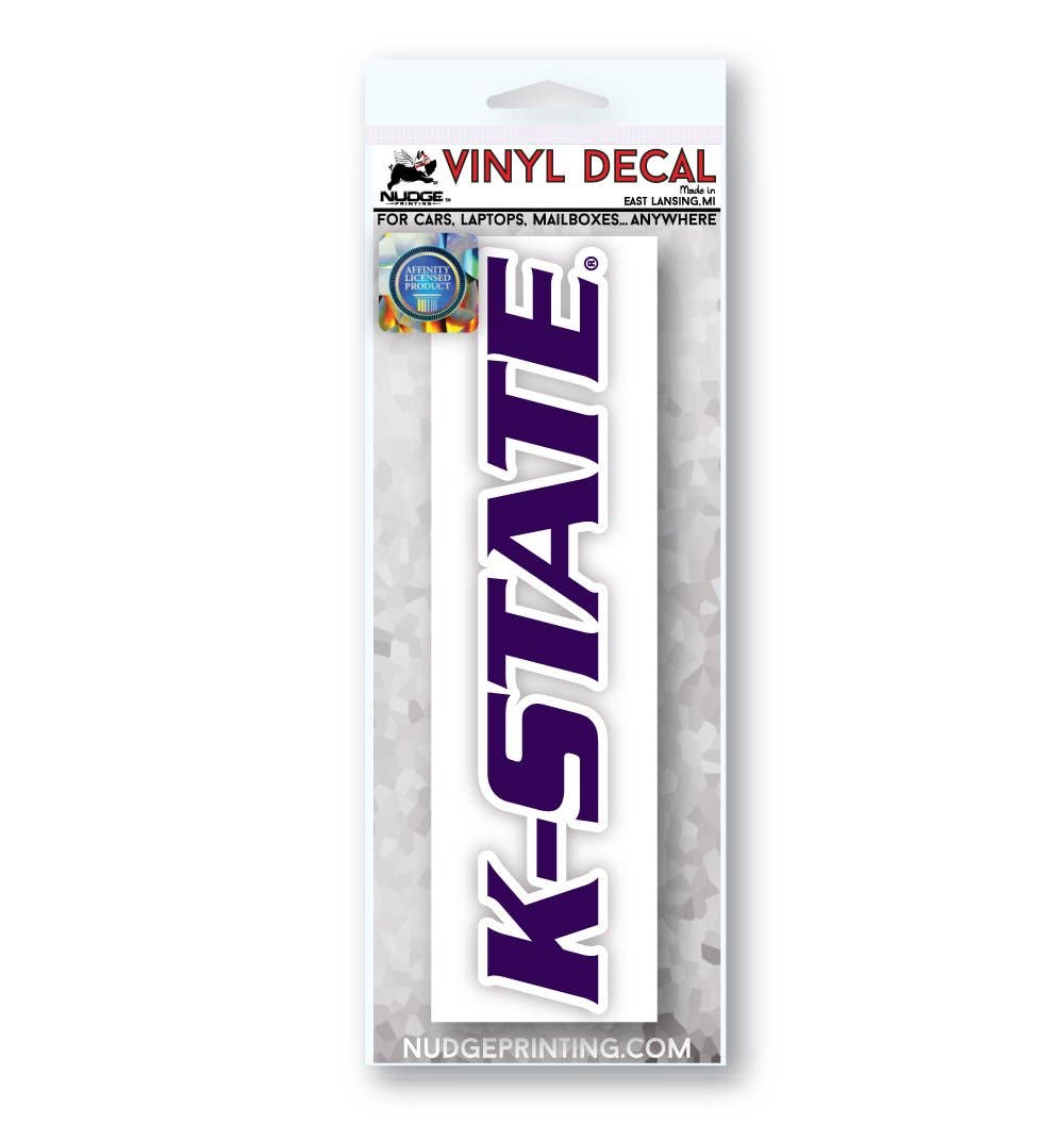 Nudge Printing - Wholesale Sticker - Kansas State University K-STATE Car Decal3