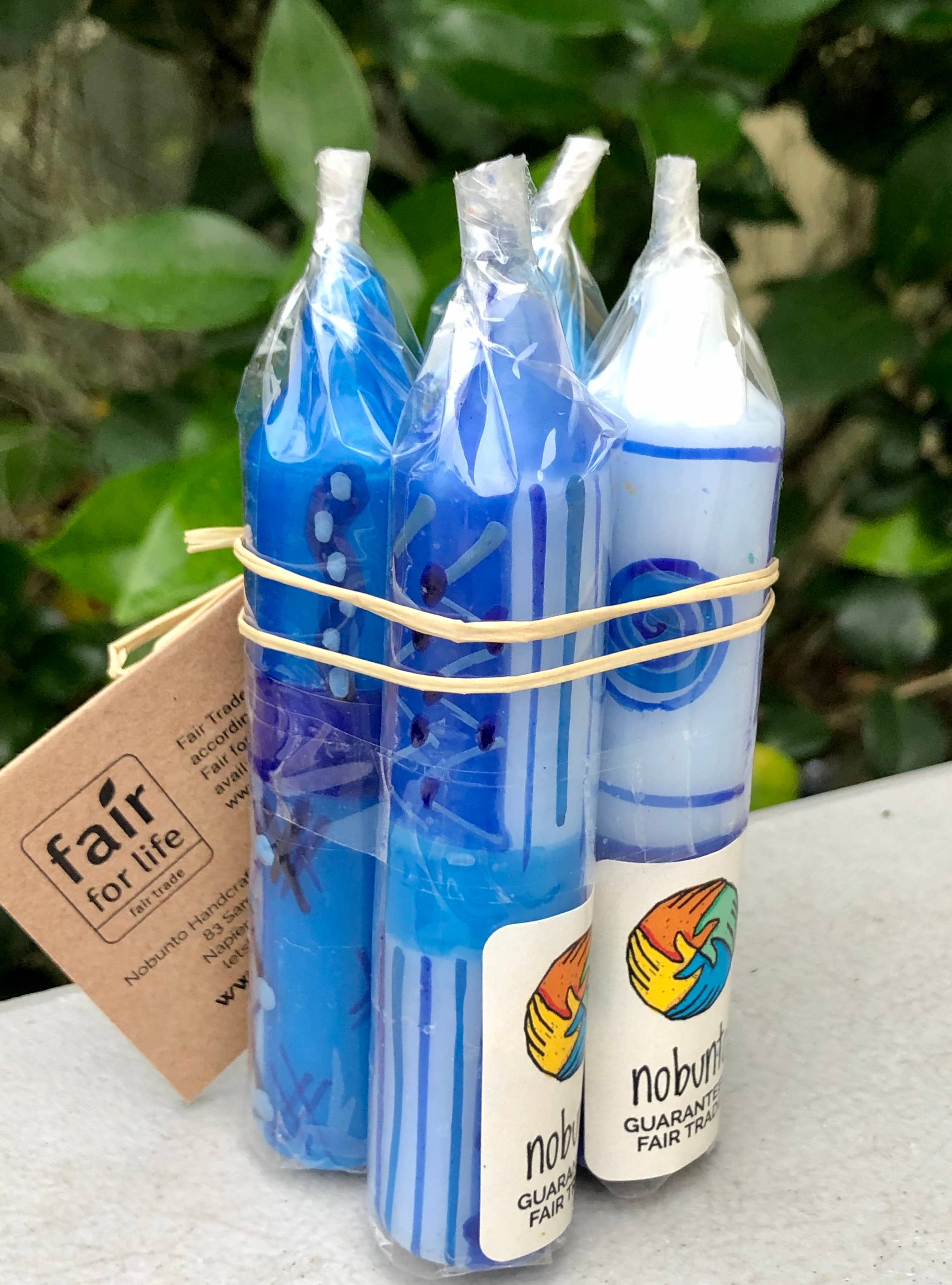 Global Crafts - Wholesale Tapered Candle/Candlestick - 5" Dinner or Shabbat Candles - Set of 4 Feruzi Design1