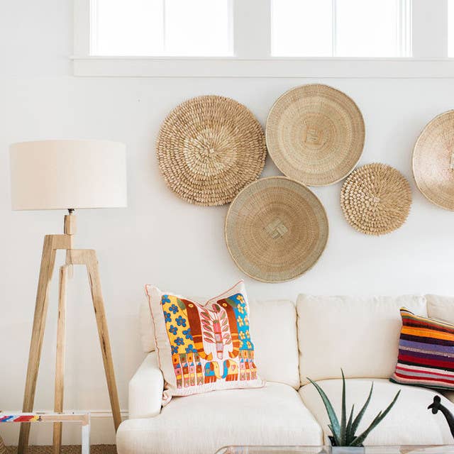 OUTPOST ORIGINAL - Wholesale Wall Accent - Tonga / Binga African Baskets - Natural Tone1